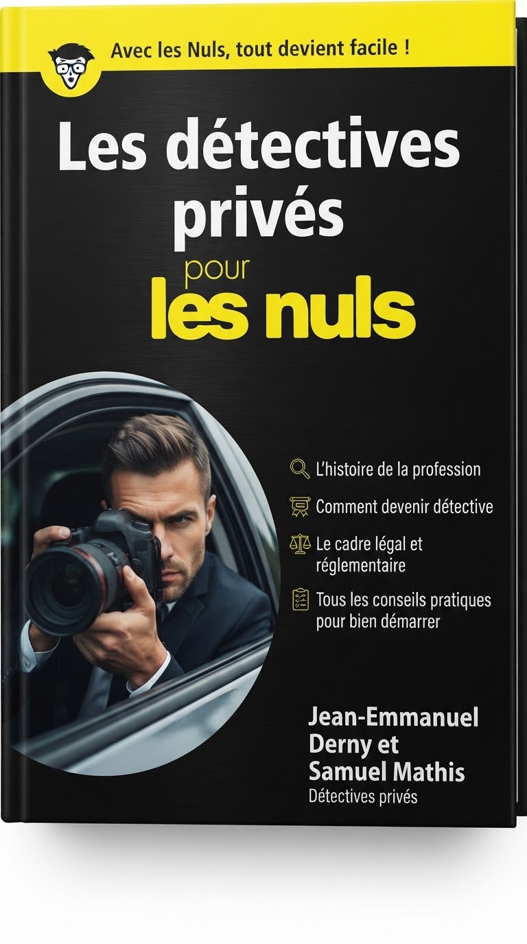 Les détectives privés pour les Nuls, Jean-Emmanuel Derny et Samuel Mathis — première de couverture